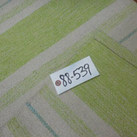 2.3x3.9 green white stripe Turkish area rug - Picture 2 of 12